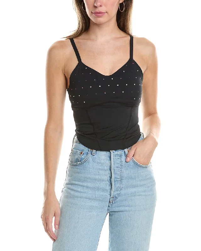 Terez Gemstone Action Corset Crop Tank