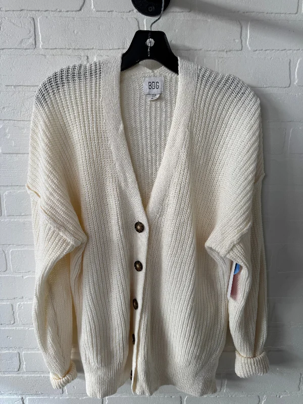 Sweater Cardigan By Bdg In Cream, Size: S