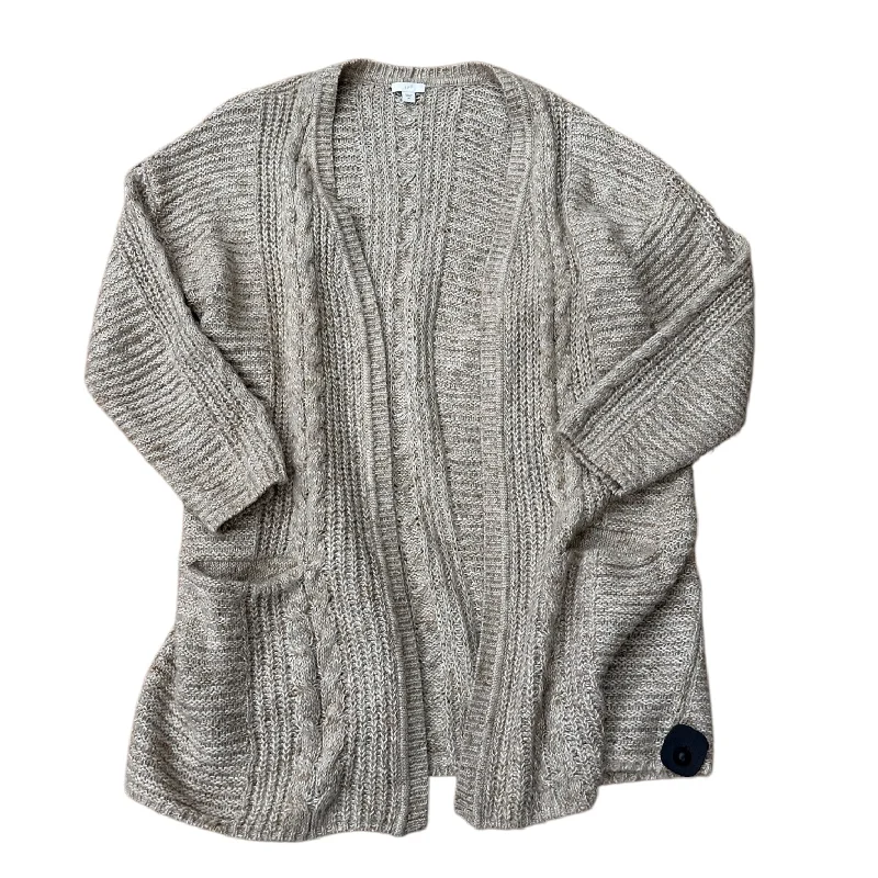 Sweater Cardigan By J. Jill In Beige, Size: M