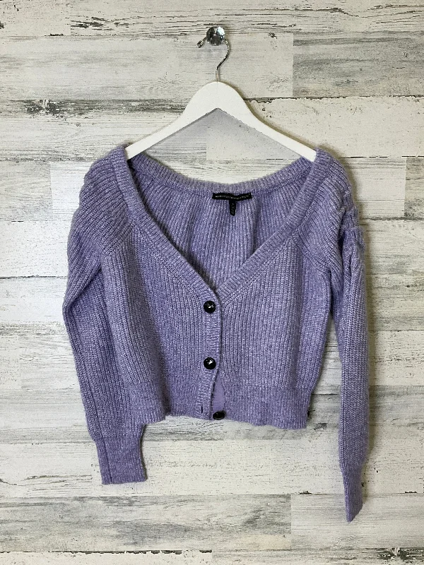 Cardigan By White House Black Market In Purple, Size: S