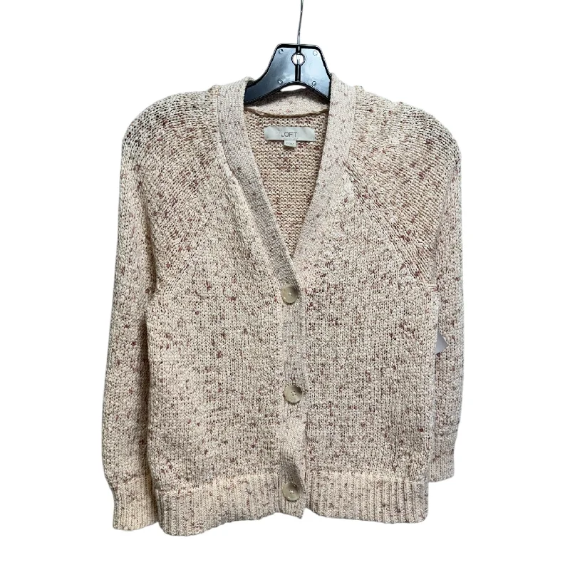 Sweater Cardigan By Loft In Pink, Size: Xs