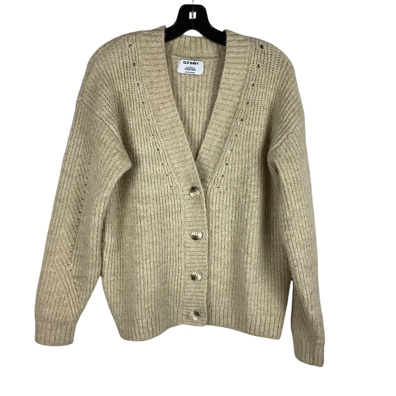 Sweater Cardigan By Old Navy In Cream, Size: S