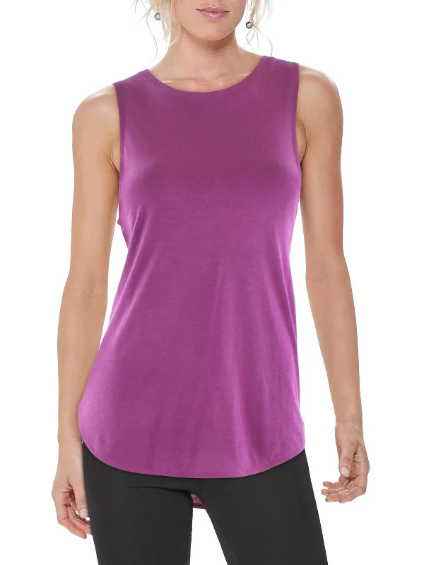 Womens Curve Hem Active Tank Top