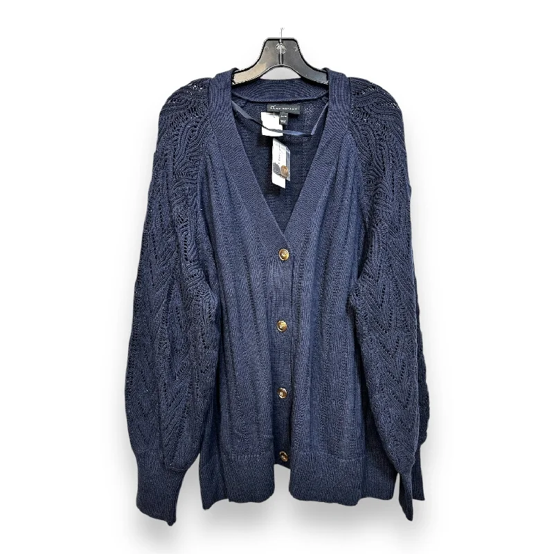 Cardigan By Lane Bryant In Navy, Size: 2x