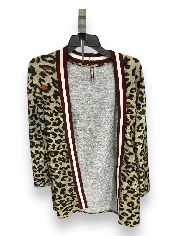 Cardigan By Massini In Animal Print, Size: S