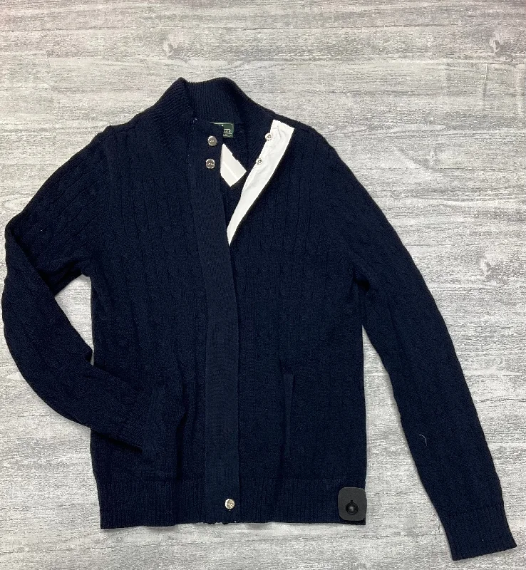 Sweater Cardigan By Lauren By Ralph Lauren In Navy, Size: L