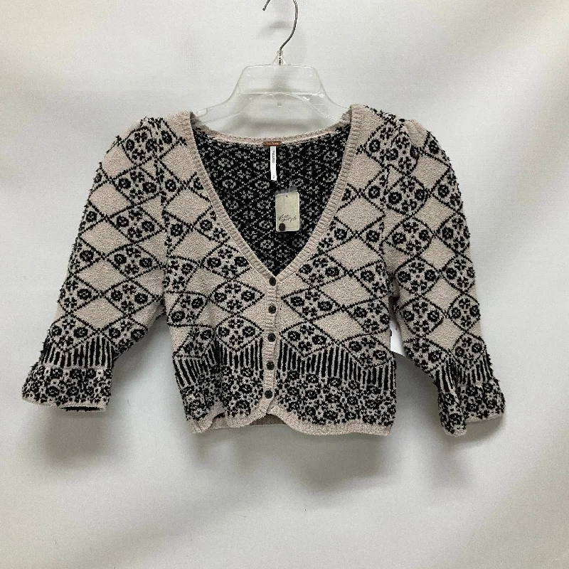 Cardigan By Free People In Black & White, Size: S