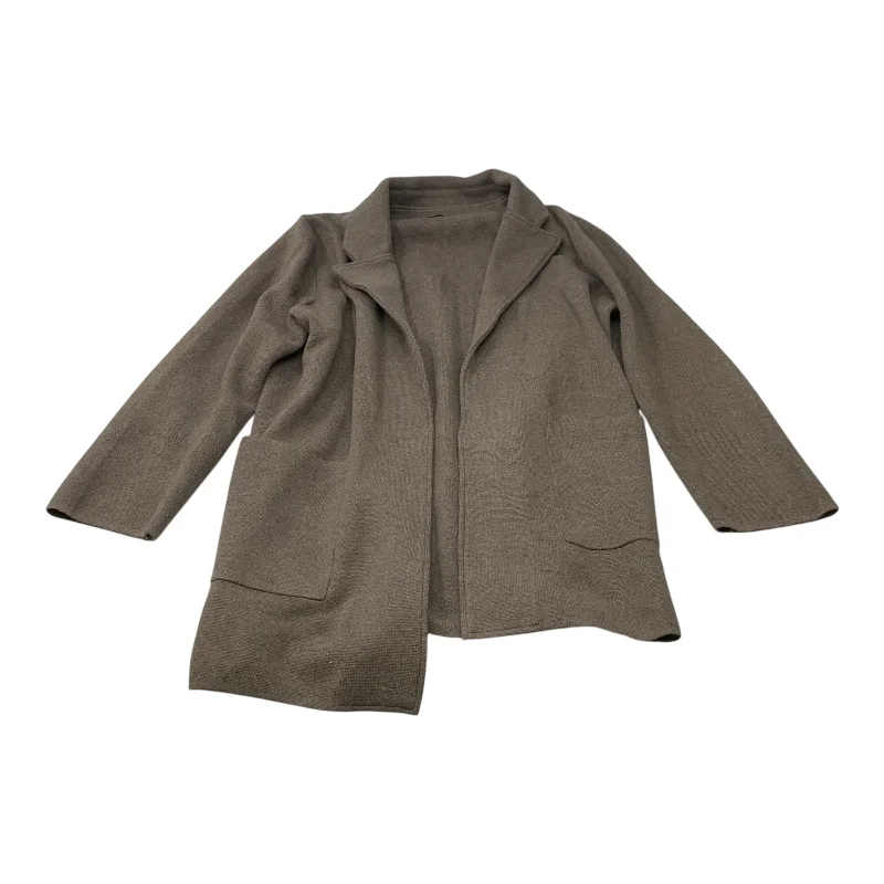 Cardigan By Clothes Mentor In Brown, Size: L