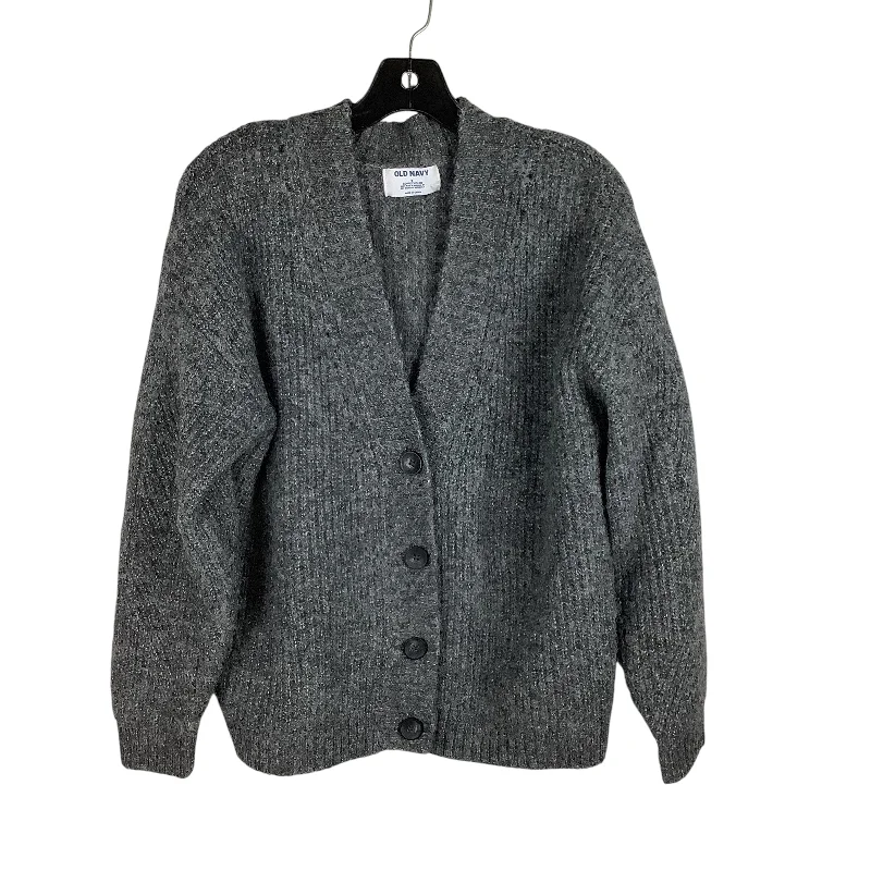 Sweater Cardigan By Old Navy In Grey, Size: S