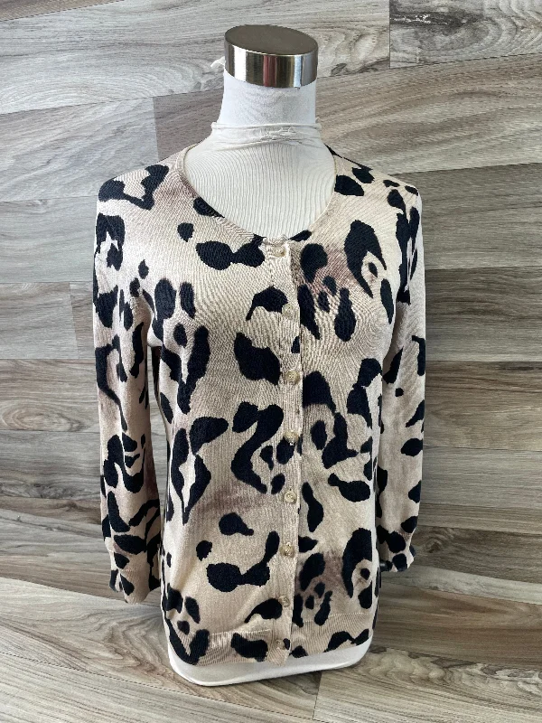 Cardigan By Ann Taylor In Animal Print, Size: S