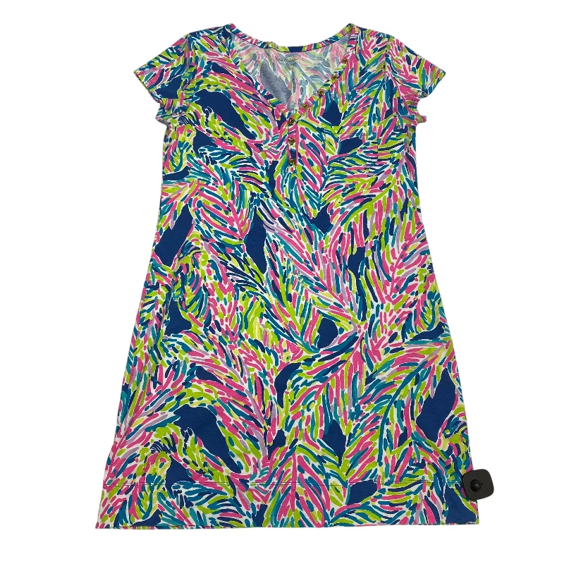 Dress Designer By Lilly Pulitzer In Blue & Pink, Size: L