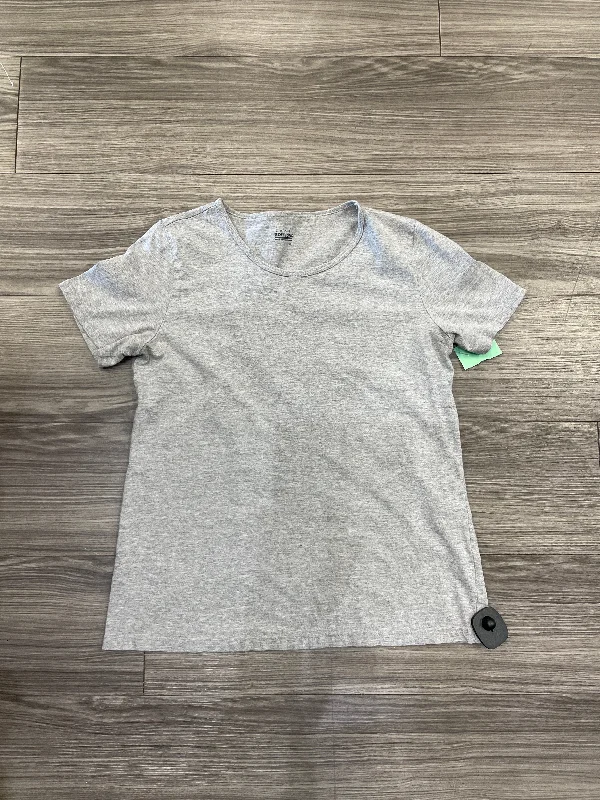 Grey Top Short Sleeve Basic Basic Editions, Size M