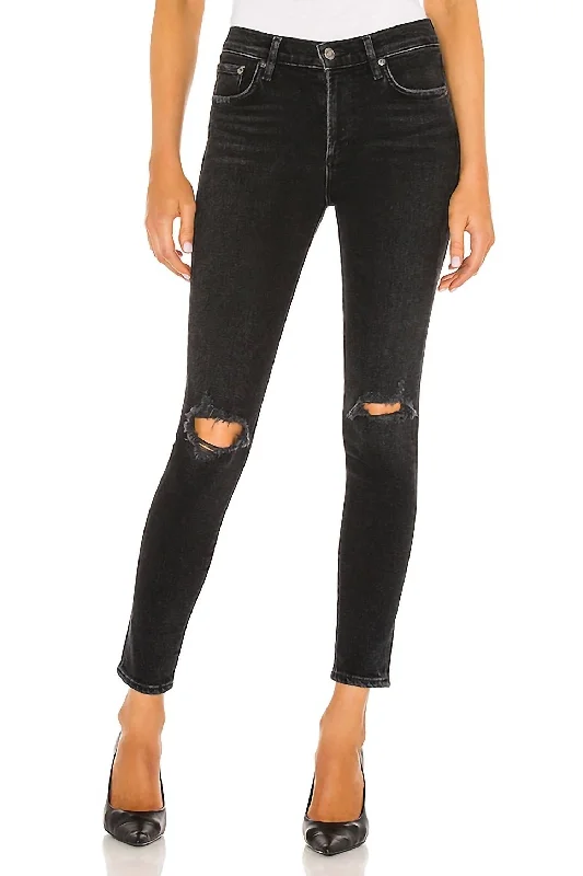 Sophie Mid Rise Ankle Jeans In Trademark