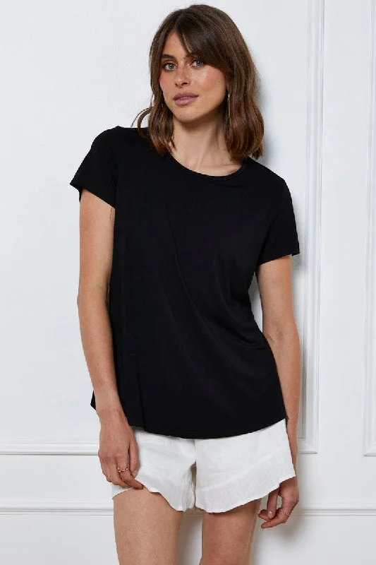 Black T Shirt Short Sleeve