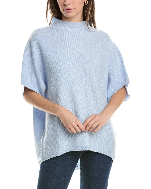 Forte Cashmere Textured Funnel Cashmere Popover