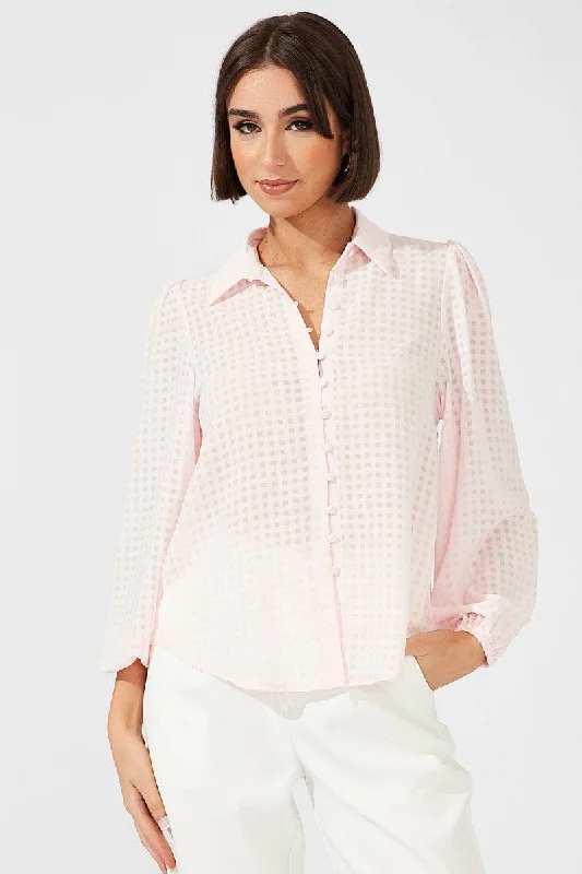 Pink Shirt Long Sleeve Texture