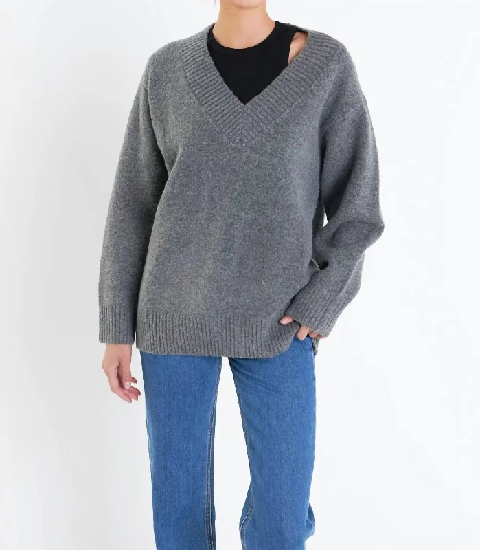 Stevie Sweater In Gray