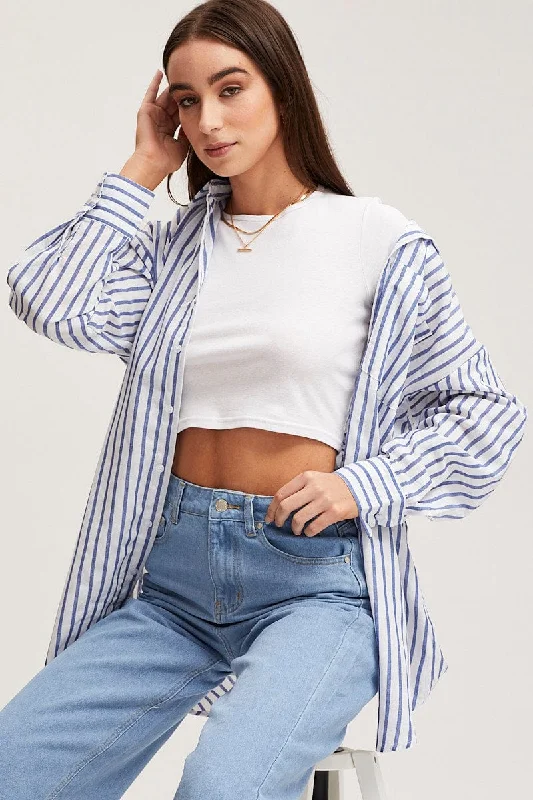 Stripe Night Shirt Relaxed