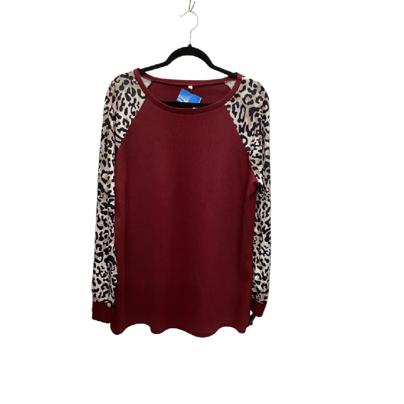 Top Long Sleeve Basic By Clothes Mentor In Red, Size: Xl