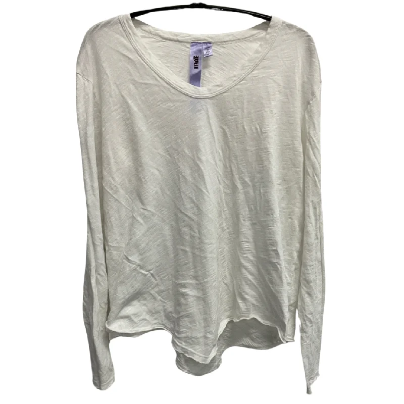 Top Long Sleeve Basic By Wilt In White, Size: M