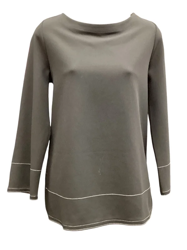 Top Long Sleeve By Ann Taylor In Black, Size: S