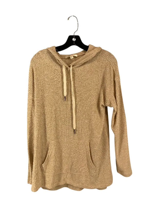 Top Long Sleeve By Cyrus Knits In Cream, Size: M