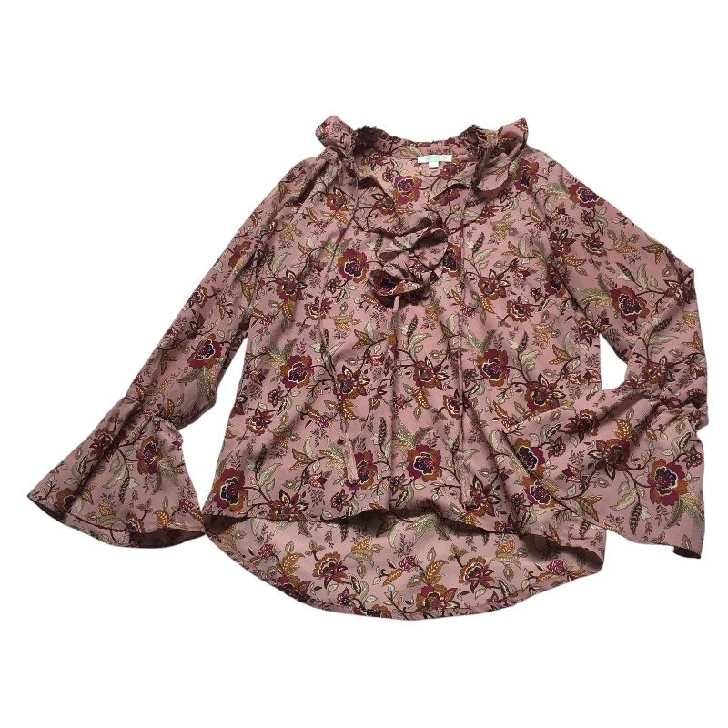 Top Long Sleeve By Jade In Pink, Size: Xs