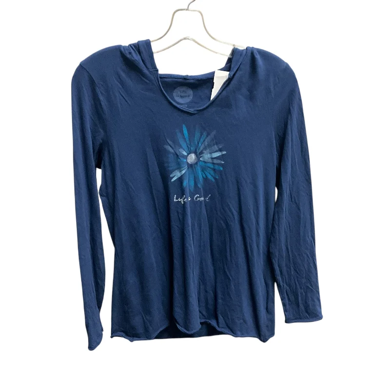 Top Long Sleeve By Life Is Good In Blue, Size: S