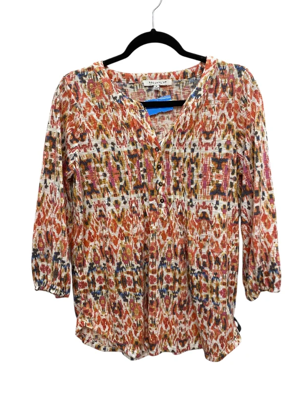 Top Long Sleeve By Rose And Olive In Orange, Size: M