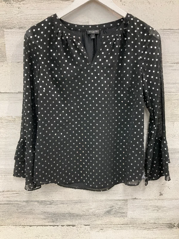 Top Long Sleeve By Talbots In Black, Size: Petite