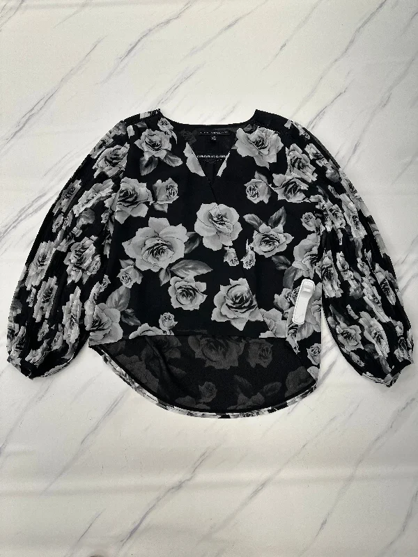 Top Long Sleeve By White House Black Market In Black, Size: 10p