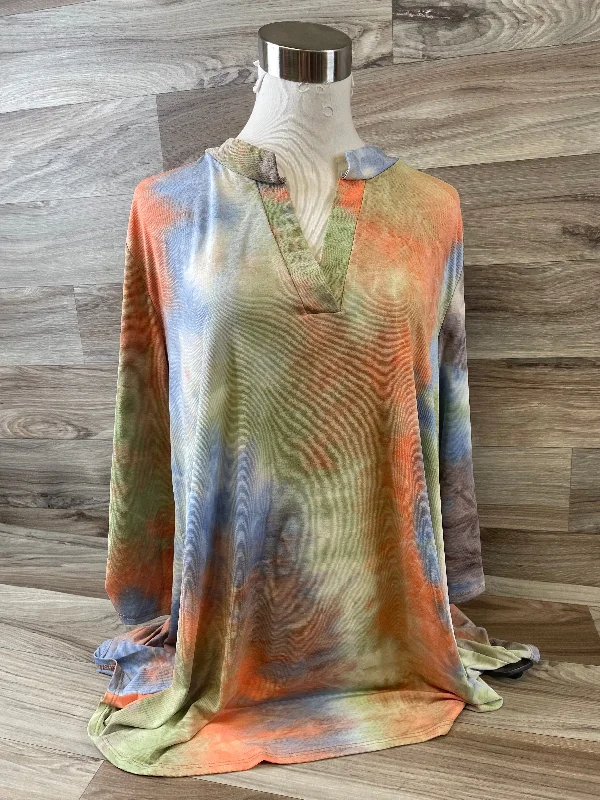 Top 3/4 Sleeve By Honeyme In Multi-colored, Size: Xl